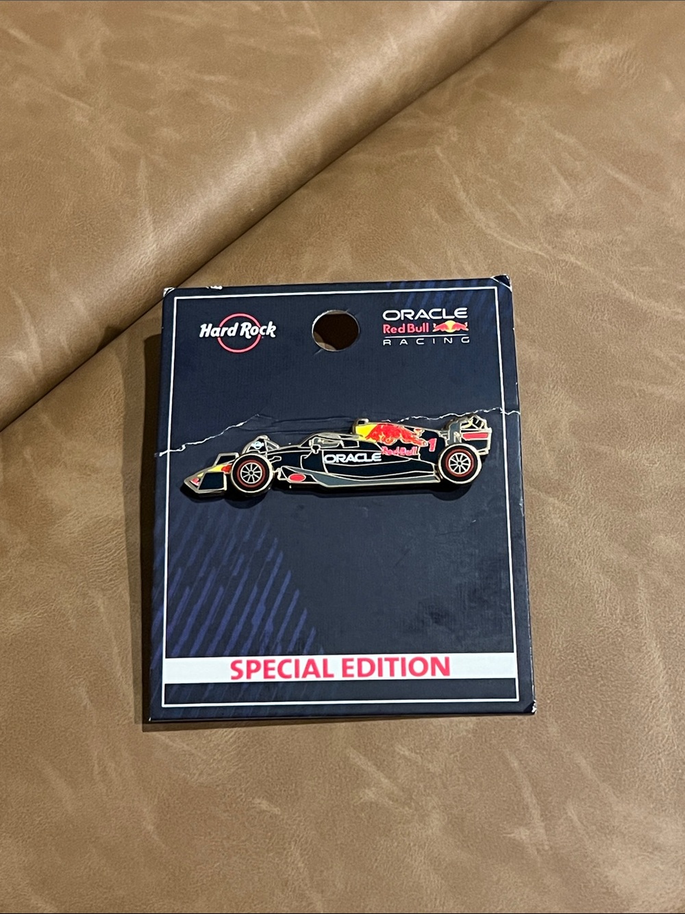 Hard Rock Oracle Red Bull Racing Special Edition Black & Gold Pin